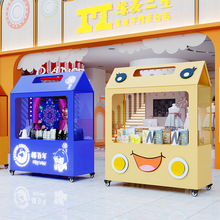 摆摊小推车市集户外摊位餐车手推车商场促销活动铁艺花车创意市集