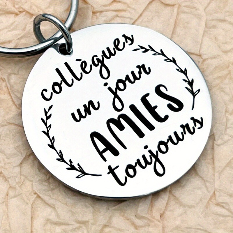 Hot-Selling Cross-Border Stainless Steel Round Plate Laser Engraving Commemorative Blessing Customizable Graphics and Text Thanksgiving Keychain Hot-Selling Cross-Border Stainless Steel Round Plate Laser Engraving Commemorative Blessing Customizable Graphics and Text Thanksgiving Keychain