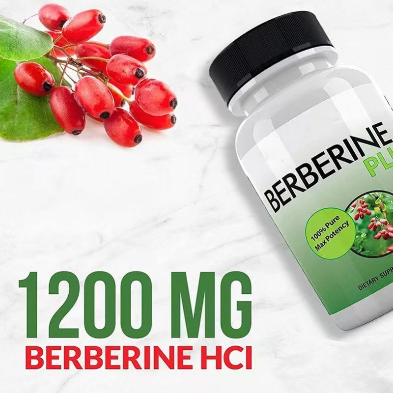 现货跨境tk亚马逊爆款工厂Berberinecapsules黄连素胶囊瓶装60粒|undefined