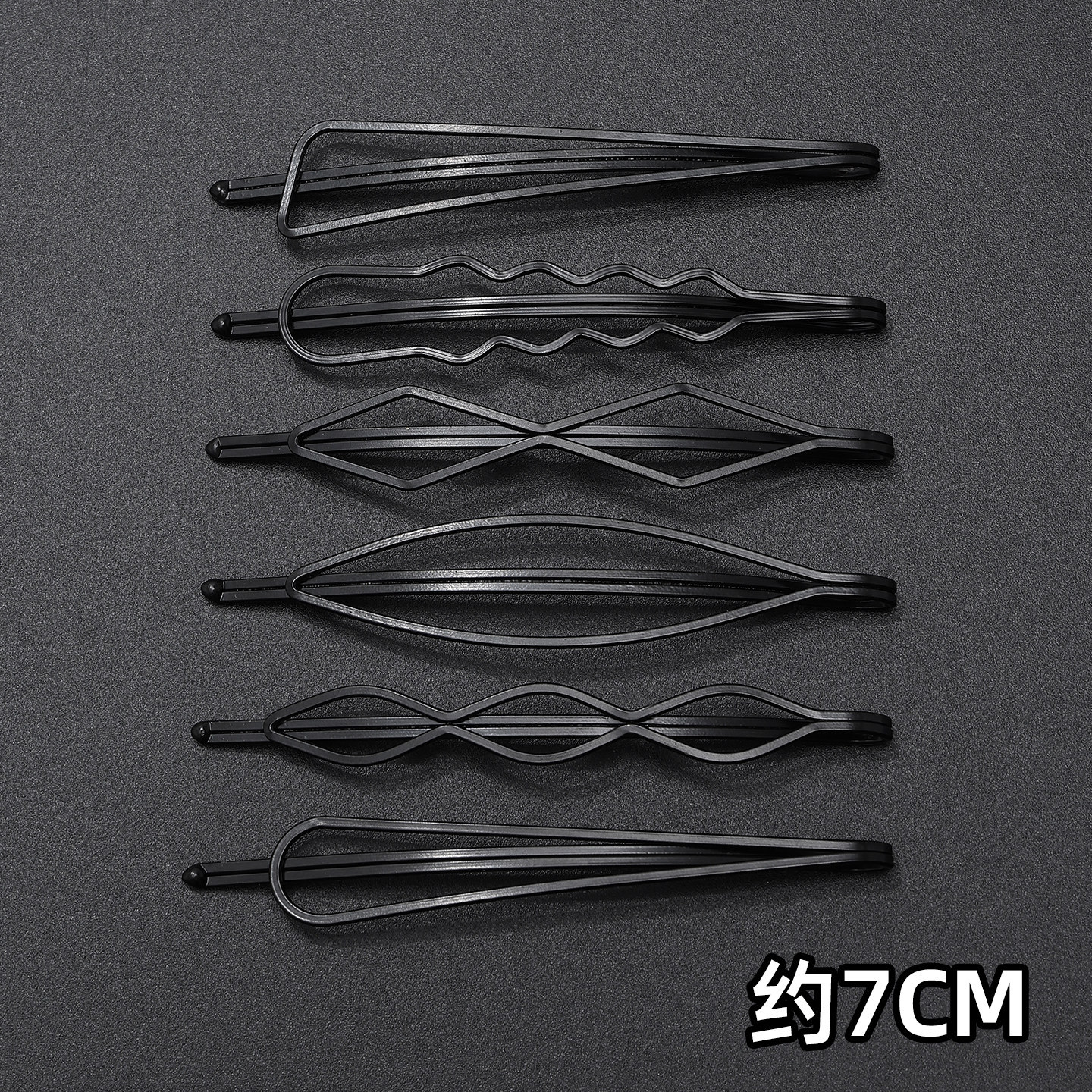 Broken hair clips 6 pack #7cm