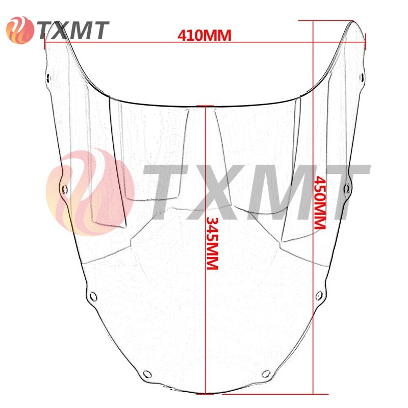 Suitable for Kawasaki Zx-9R 1998-1999 Modified Motorcycle Front Windshield Windshield Goggles