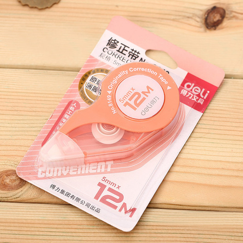 Deli 8149 correction tape 5mm wide 12 meters long creative shape cute student supplies correction tape correction tape