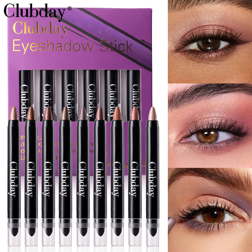 Cross-border bestseller Eye shadow stick, pearlescent eye shadow pen, high-gloss brightening, non-smudging eye makeup set Eye Shadow undefined