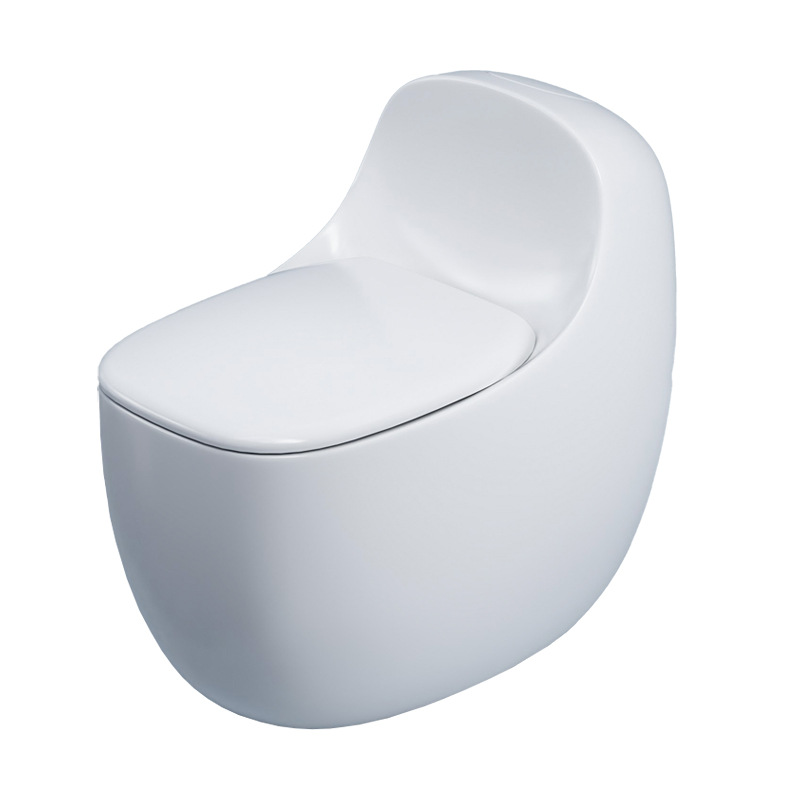 Inodoro ordinario con descarga doméstica, inodoro redondo de huevo, inodoro, decoración de casa de familia, proyecto de hotel, venta al por mayor transfronteriza