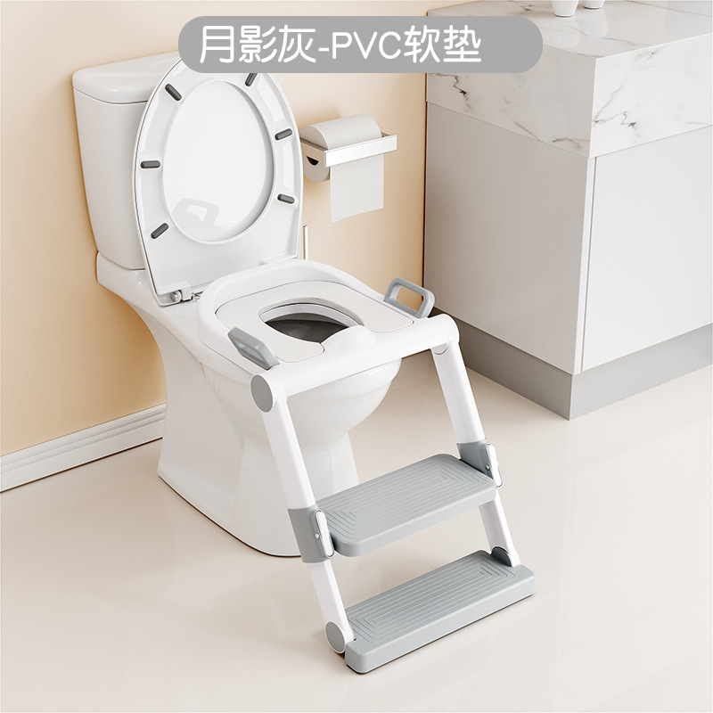 Mayorista inodoro infantil asiento de inodoro escalera espesación almacenamiento integral sin montaje marco de escalera plegable asiento auxiliar anillo de inodoro