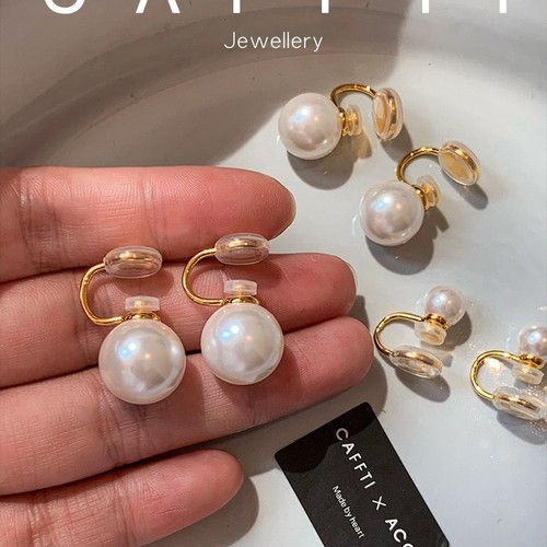Shi Family Pearl Mosquito Coil Earring Clip for a Niche, High-End Sensibility Earrings with Light Luxury and Refined High-End Feel, Pain-Free and No Piercing Earrings