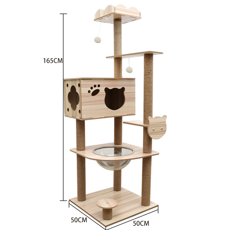Lefei suministros para mascotas de gran tamaño gato escalada rack gran nido de mascotas cuatro estaciones universal Comercio exterior espacio cápsula gato escalada rack gato nido