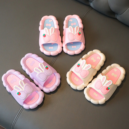 Sanrio children's slippers summer girls indoor bath soft bottom non-slip children's parent-child baby slippers men