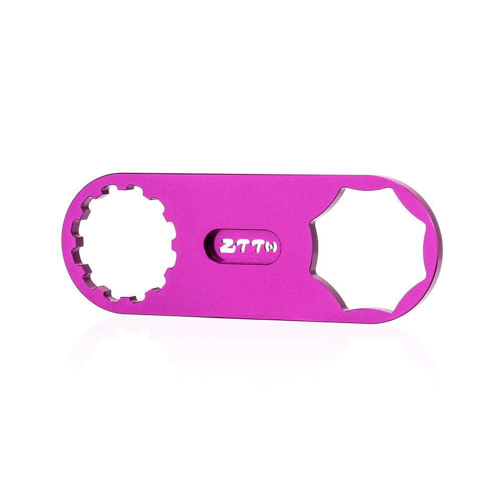 Herramienta de reparación de bicicletas tenedor delantero cubierta de hombro llave amortiguador cubierta superior herramienta de desmontaje aleación de aluminio herramienta de la bicicleta