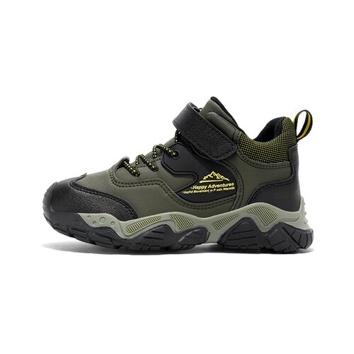 Autumn and winter children's sports shoes, boys 'warm and non-slip, medium and large children's shoes, outdoor hiking shoes