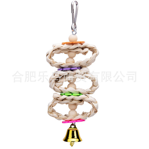 Set of 8 Parrot Toys, Combo Pet Bird Toy Set, Chewing Toy Set