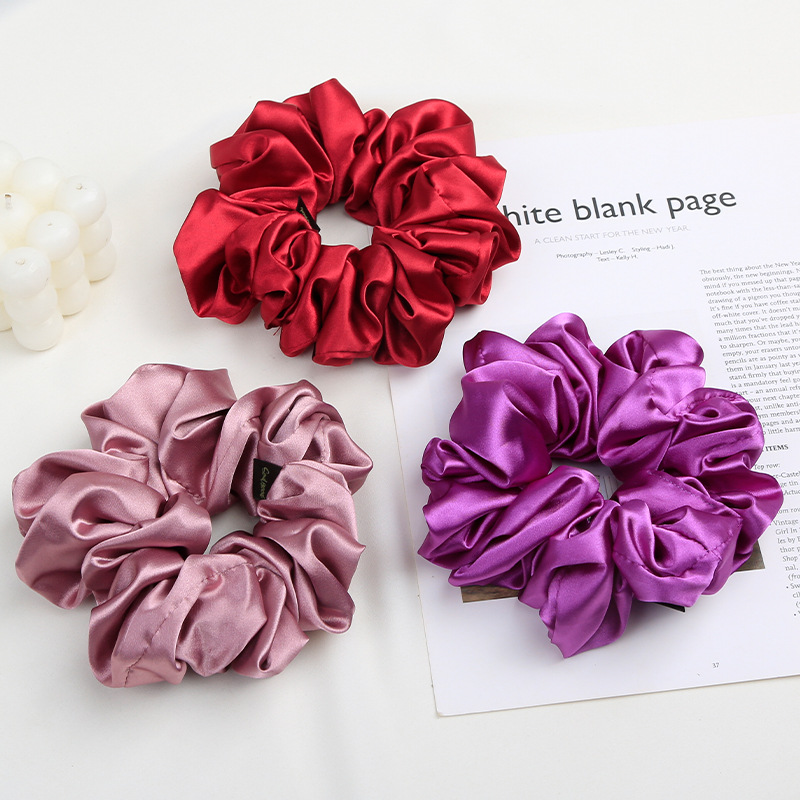 Simple Style Solid Color Cloth Hair Tie display picture 3