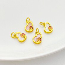 18K����ɫ�����Ƕ�ʯ���JС�����ֹ�diy������Ʒ�������