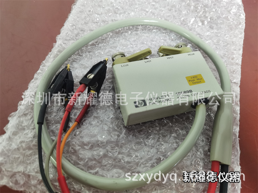 16089B Kelvin 中线夹引线 HP16089 LCR测试夹子 二手配件