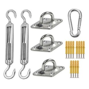 Three-sided sunshade sail special accessories 304 stainless steel prismatic door buckle flower basket screw suit sunshade sail accessories