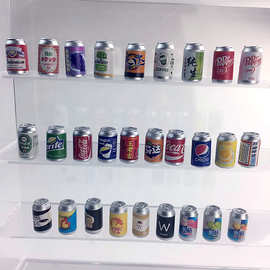 树脂迷你易拉罐饮料啤酒模型DIY道具小摆件游乐场娃娃屋饰品配件