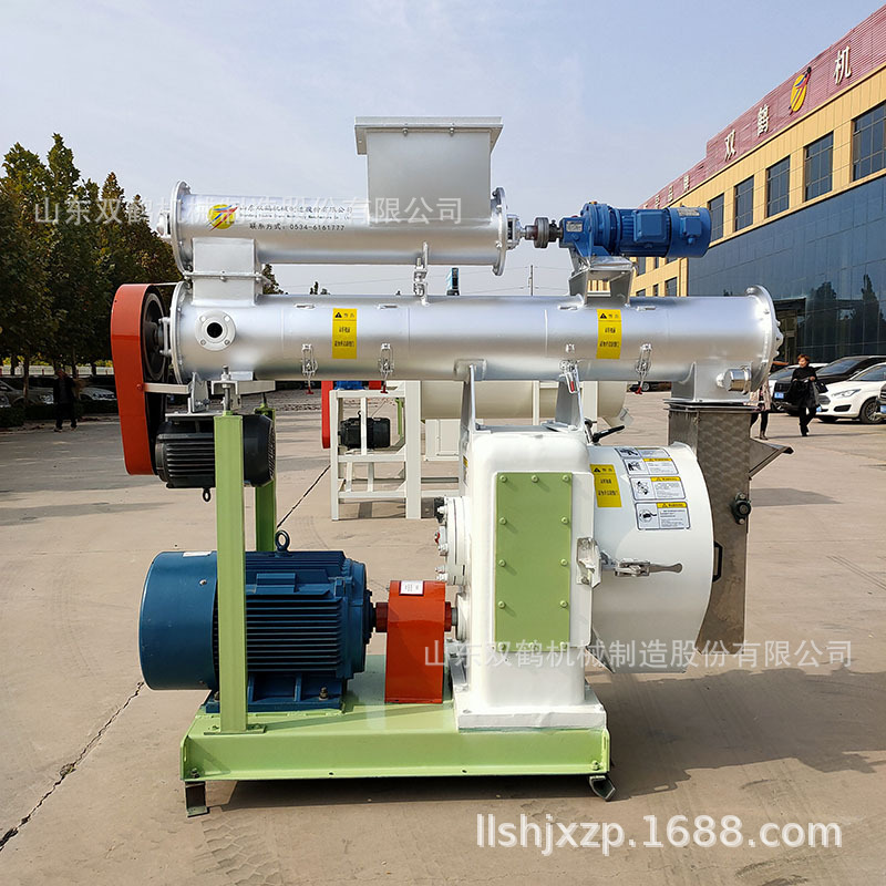 双鹤3吨猪饲料用320型环模颗粒机 养殖畜禽饲料颗粒机 养猪饲料机