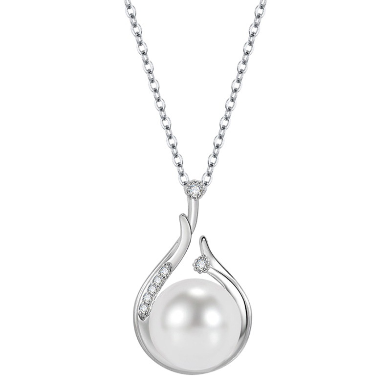 Vivir nueva venta caliente traje artificial perla de agua dulce rebordear diamante completo pendientes las mujeres del gancho oído COLLAR COLGANTE lujo