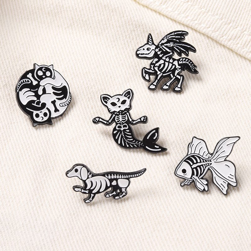 7g Weight Brooches Classification Holiday Occasion Alloy Material Animal Pattern Unisex Gender Stoving Varnish Design Funny Style Funny Pin Animal Alloy Stoving Varnish Unisex Brooches 9