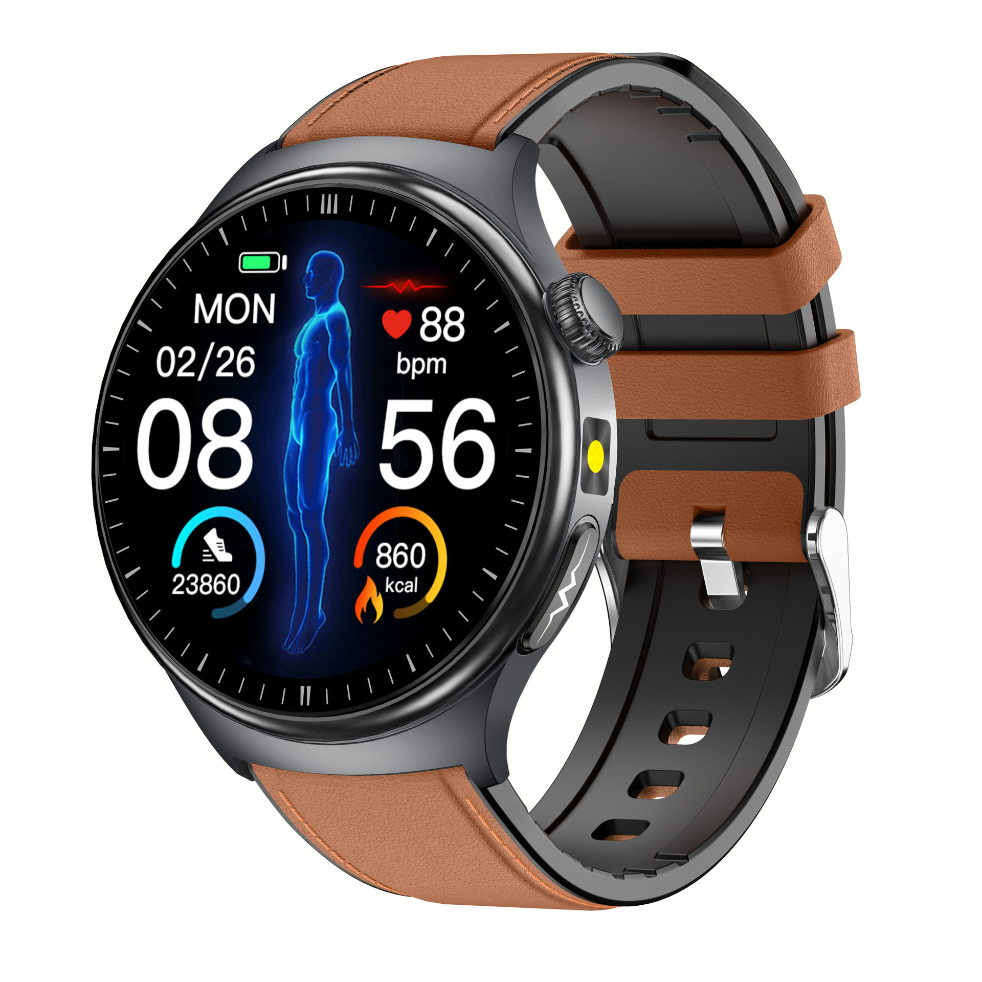 w11升级版TK27智能手表血糖尿酸血氧手电筒心电图计步运动手表