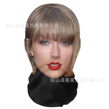 角色扮演男式女式歌手泰勒·斯威夫特3D打印弹性网罩透气全脸面罩