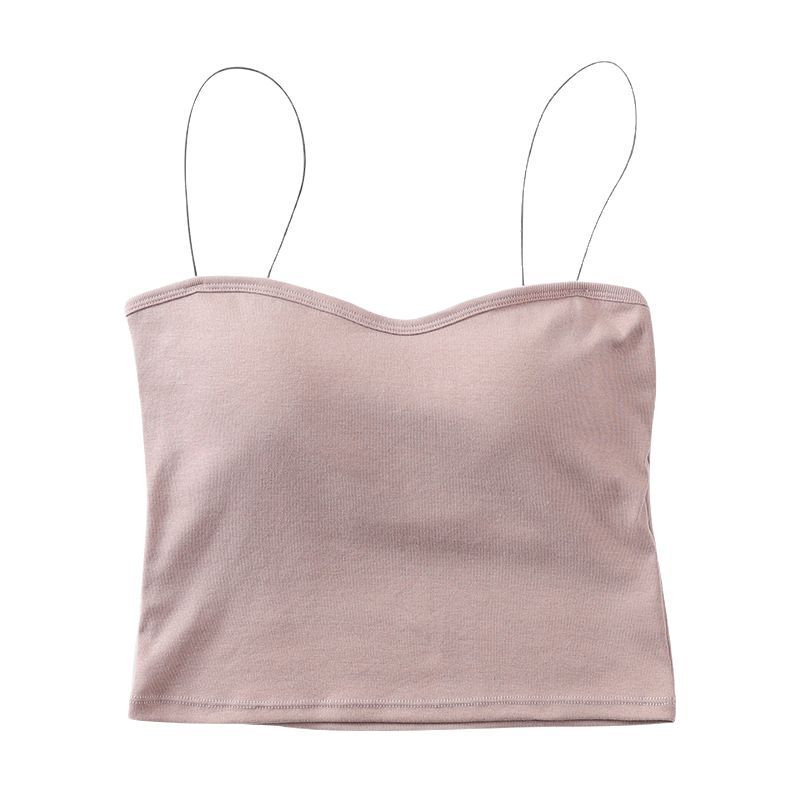 Oil Painting Girl's Thread Cotton Small Sling Wrapped Chest Vest Women's Belt Chest Pad Base Beautiful Back All-match Breathable Tube Top Underwear