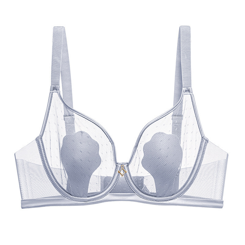 [Orejas] AnLiFang sujetador delgado pecho grande pequeño anti-convexo sexy ropa interior francesa encaje