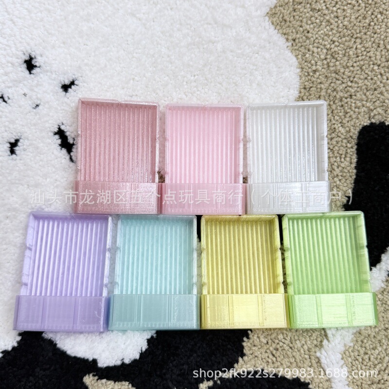 18 Colors Available [15 Chocolate Bean Scoops That Can Stand up] Special Bean Scoops for Bead Art, Stand-Up Bean Tray, Bead Art Tools