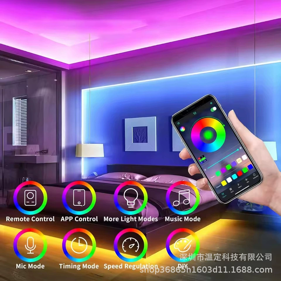 LED waterproof light strip, remote control, lights, 5v, bluetooth