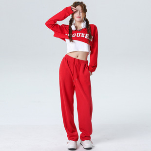 Real shot 2023 autumn new fashion loose slim wide leg pants sports three-piece suit