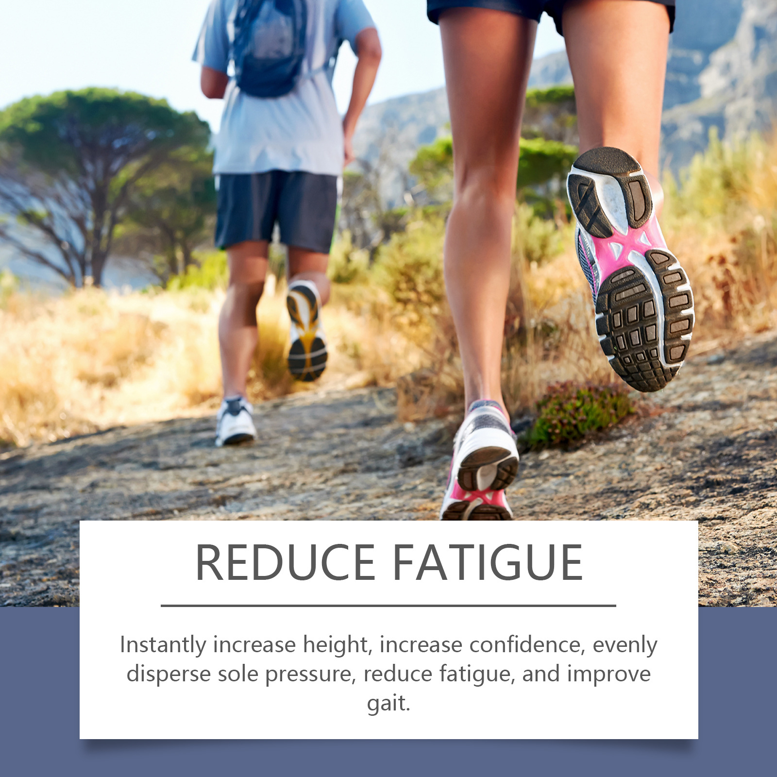 Einlegesohle, rutschfeste, verschleißfeste Stützkörperpflege für den Außenbereich, langlebige, atmungsaktive Einlegesohle_voghion.com