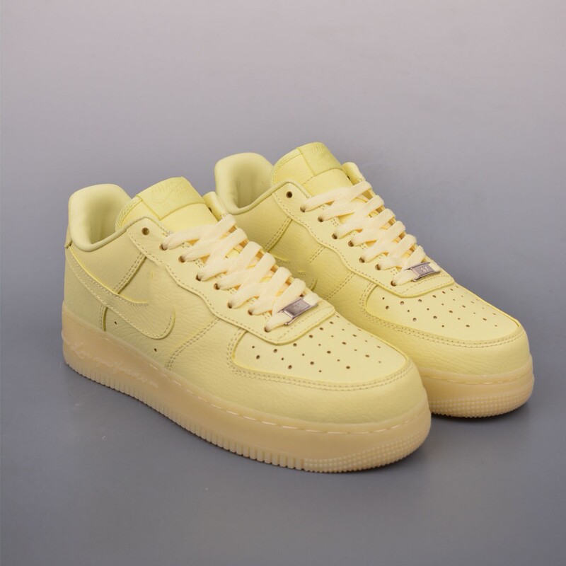 Putian Air Force One Low-Top Af1 Lemon Yellow Versatile Casual Sports Soft and Comfortable Campus Versatile Sneakers Pure