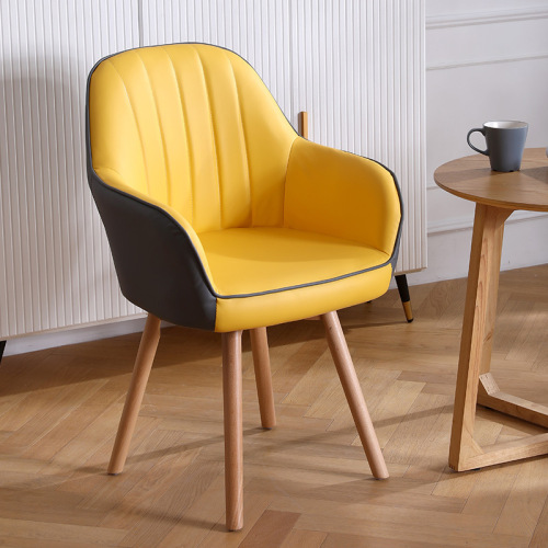 Computer chair, home comfort backrest office chair, student dormitory study long sitting study room solid wood gaming chair