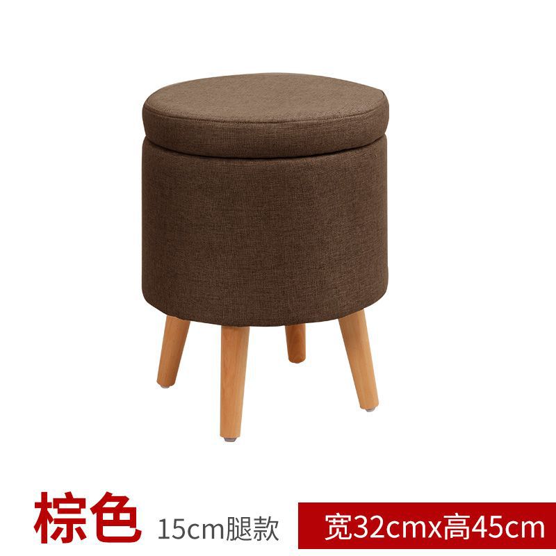 Taburete de tela bajo para el hogar taburete de sofá taburete redondo taburete de almacenamiento creativo simple taburete de almacenamiento taburete pequeño para adultos taburete de zapatos