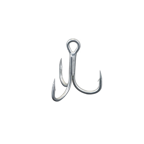 Reinforced blood tank three-hook high carbon steel long tip tin-plated anti-rust three-claw anchor hook Lua sequin fake bait hook sea fishing