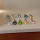 Shi Jia Hua Zi Earring Nail Ear Bone Ear Nail Super Flash Color Diamond Sleeping Free Titanium Steel Earring Nail Flash Ear Nail Flash Drill