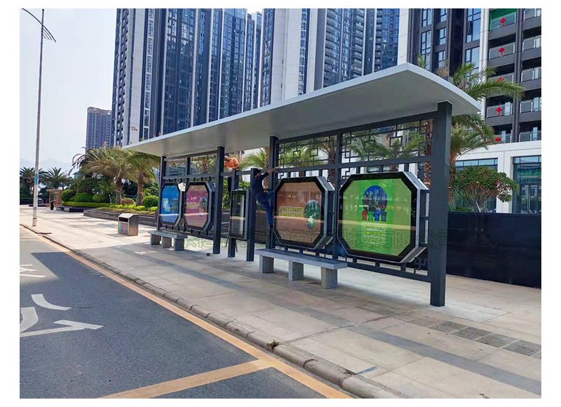 92八角灯箱候车亭
