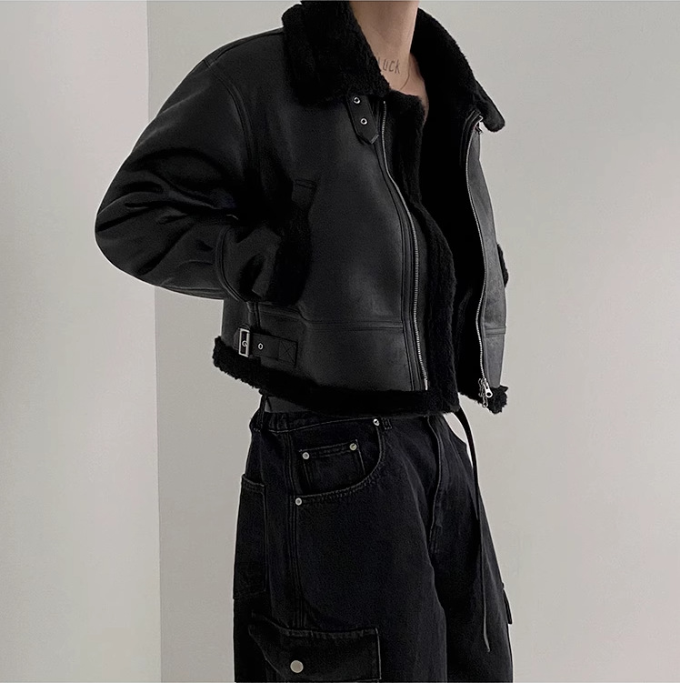 IEFB Leather Cotton Coat - Lifestyle