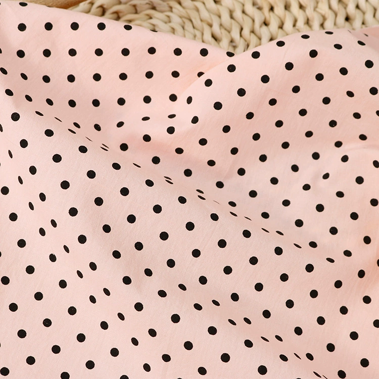 4 мм точка высокая плотность imitation tensile conventional classic small dot printed cotton cloth pure cotton woven flat cloth printed cloth