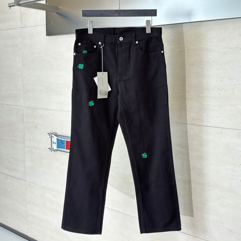 High-Quality In-Stock Do Brand Jeans Ss26 Spring New Model Four-Leaf Clover Embroidered Cotton Jeans Unisex Trendy Brand High-Quality In-Stock Do Brand Jeans Ss26 Spring New Model Four-Leaf Clover Embroidered Cotton Jeans Unisex Trendy Brand