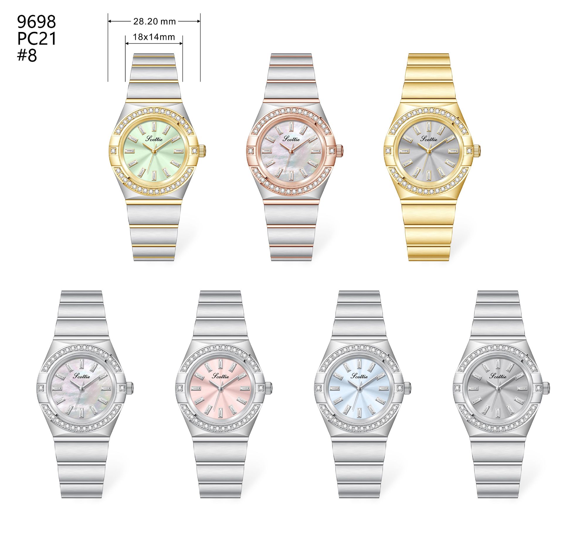 80g Weight Tempered Glass Mirror Material Alloy Strap Material Watch Classification Pointer Display Type Butterfly Double Snap Buckle Style Round Dial Shape Holiday, Office, Daily Occasion Quartz Movement Round, Rectangle Pattern All Seasons Season Women's Gender Casual, Elegant, Glam Style Casual Elegant Glam Round Rectangle Butterfly Double Snap Quartz Watch 1