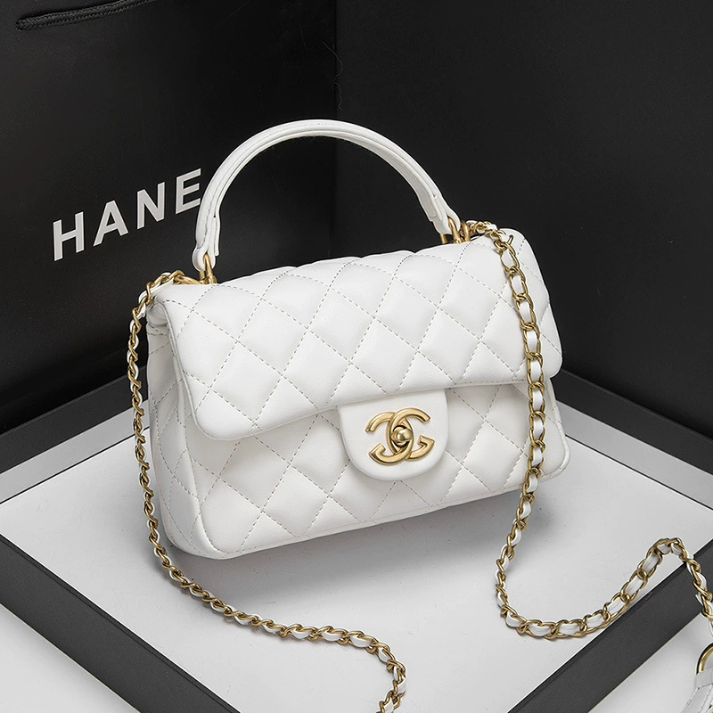 Поясная сумка через плечо, универсальная цепь, стиль Chanel, натуральная кожа