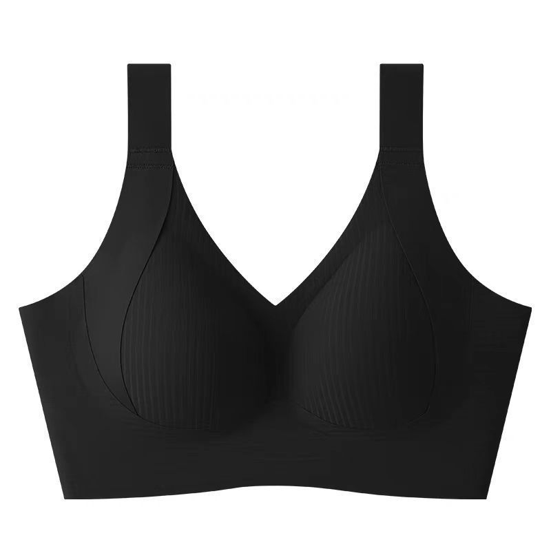 ヨーロッパサイズのクロスボーダー高品質ソフトサポートシームレス下着女性用フルカップ調整大きな胸を小さく見せるブラジャー|undefined