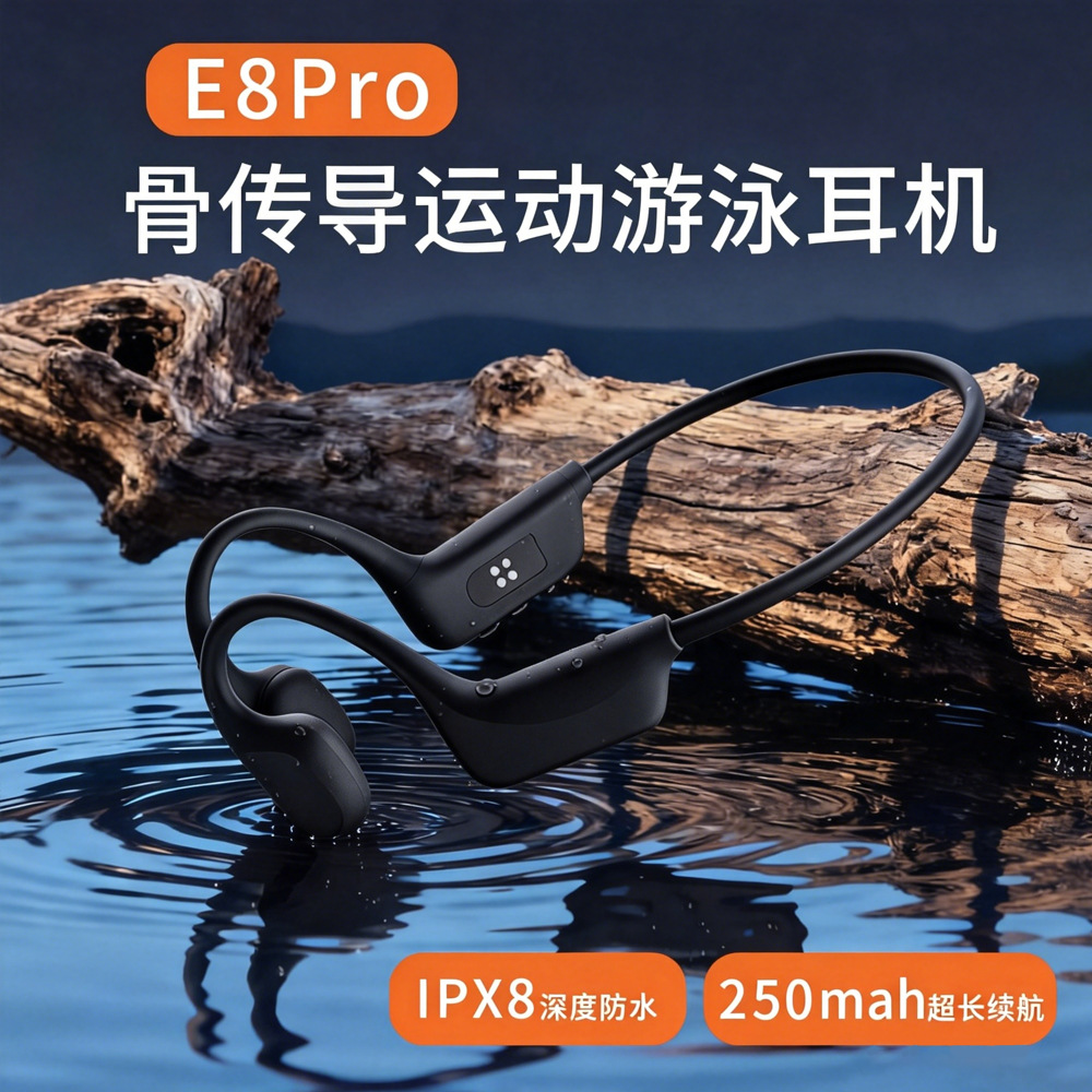 OEM personalizado al por mayor conducción ósea auriculares Bluetooth deportes correr nadar impermeable inalámbrico estéreo