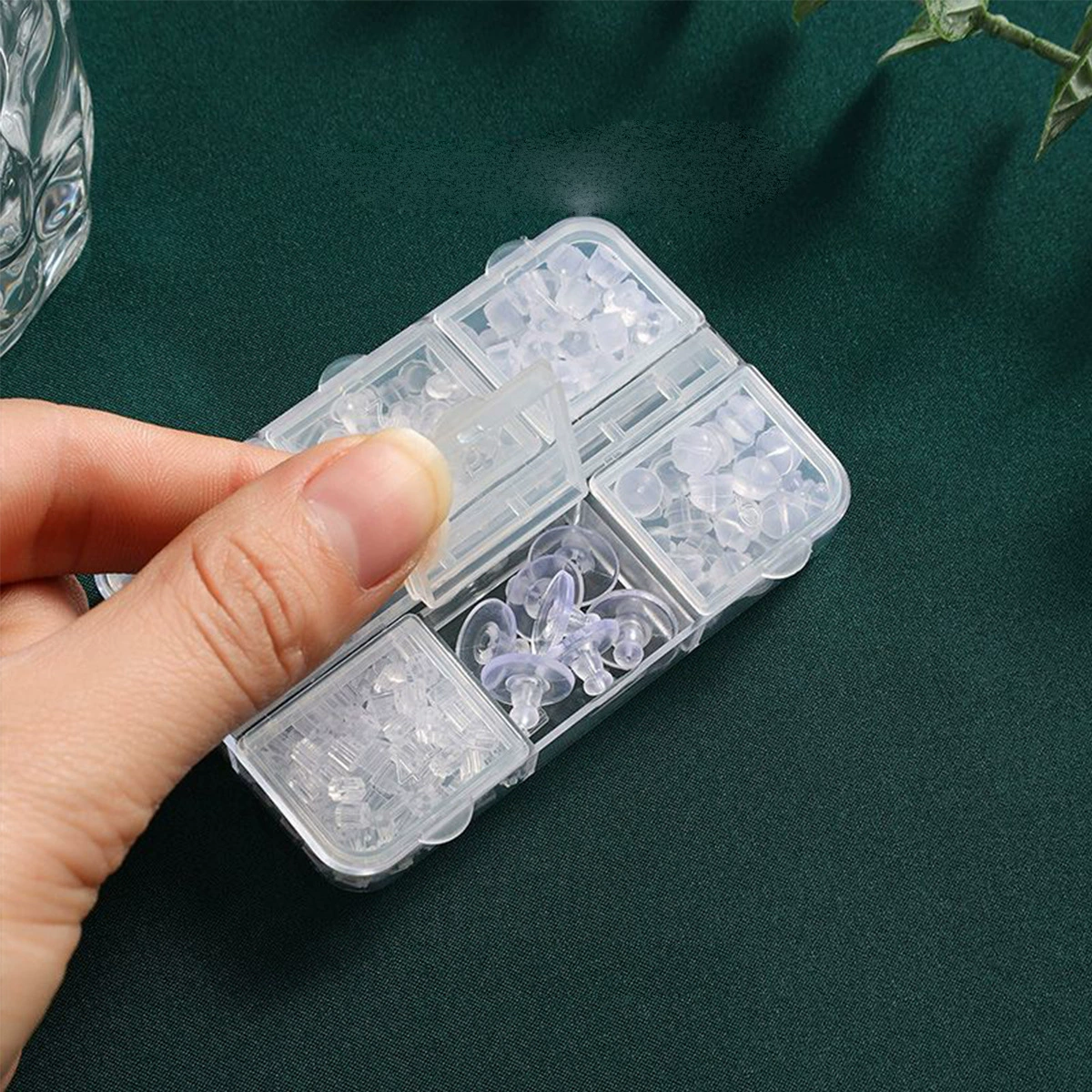 Серьги, аксессуары, силиконовые аксессуары, прозрачный набор, оптом