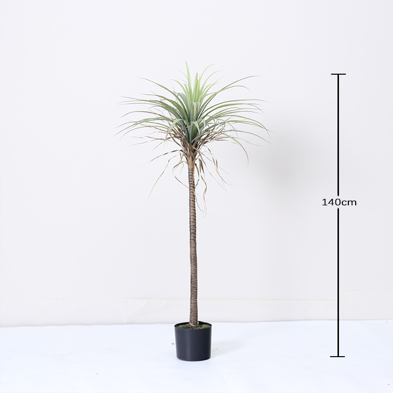 Planta de simulación árbol de yuca árbol falso en maceta cola de fénix grande agave decoración de paisaje de hotel decoración planta verde de simulación