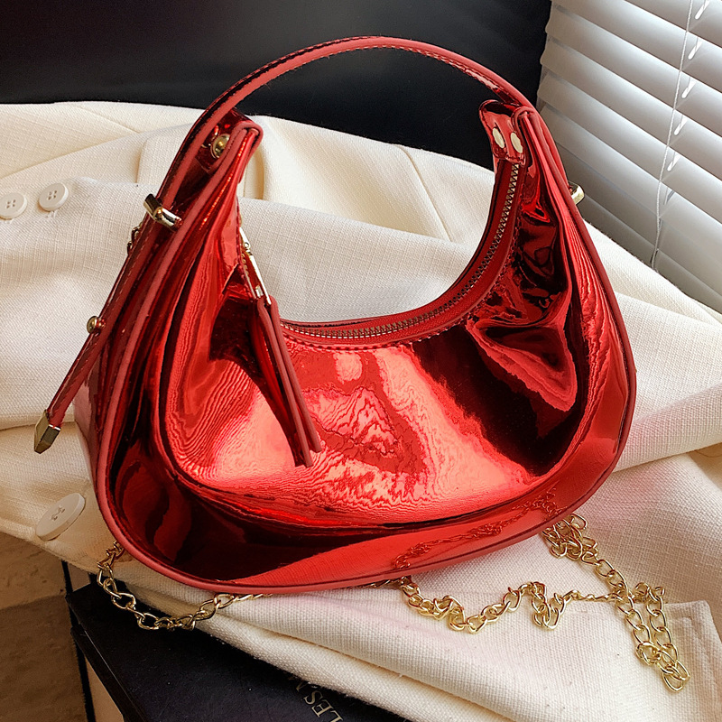 Sweet Cool Golden Crescent Bag Niche Designer Bag Women's New Popular All-match Crescent Bag Crossbody Dumpling Bag Sweet Cool Golden Crescent Bag Niche Designer Bag Women's New Popular All-match Crescent Bag Crossbody Dumpling Bag