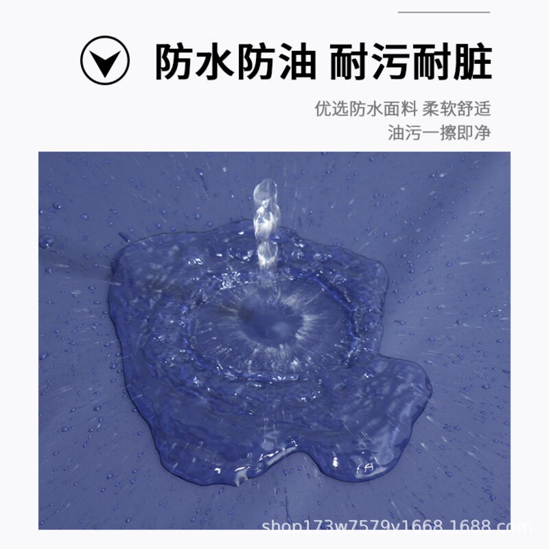 防水性と耐油性のPVCニットエプロン、男性と女性用、ホテルの作業服、魚の殺しと魚の捕獲、水産物の長い厚みのあるエプロン|undefined