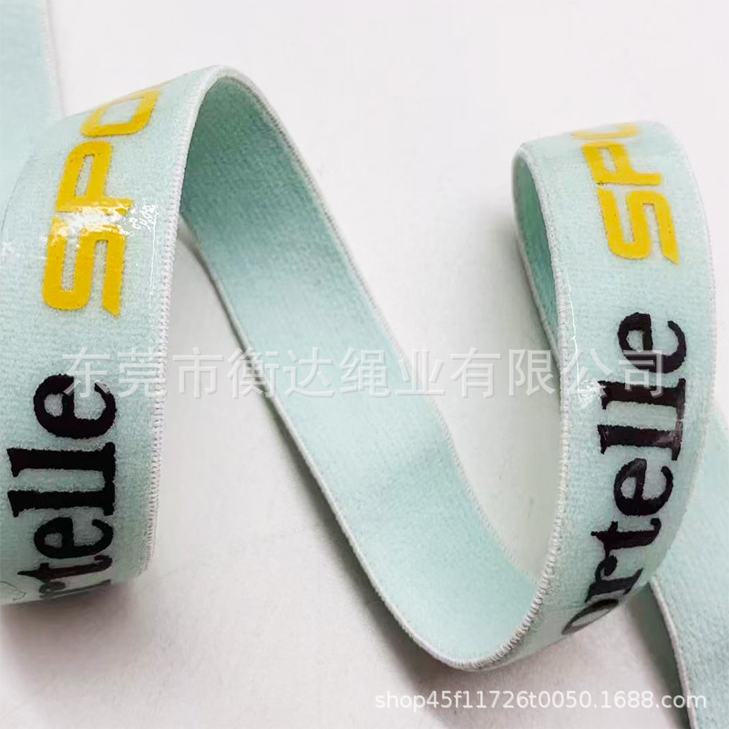 Personalizada antideslizante silicona goteo de impresión ciclismo banda elástica banda elástica de impresión de silicona de punto recto