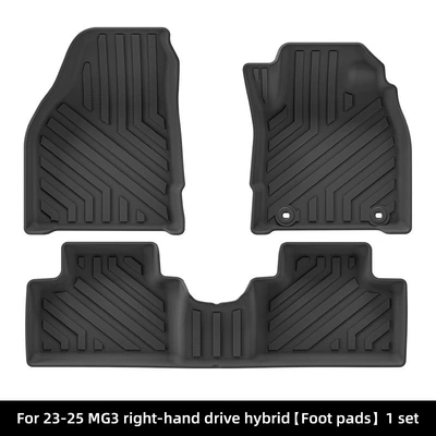 Suitable for 23-25 Mg Mg3 Right-Hand Drive Car Floor Mats, Special Car Floor Mats, Tpe Floor Mats, Cross-Border Supply (Modelə uyğun ayaqaltı) - 23-25-mg3-single-layer-floor-mats-right-hand-drivehybrid